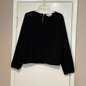 Black Crepe Blouse